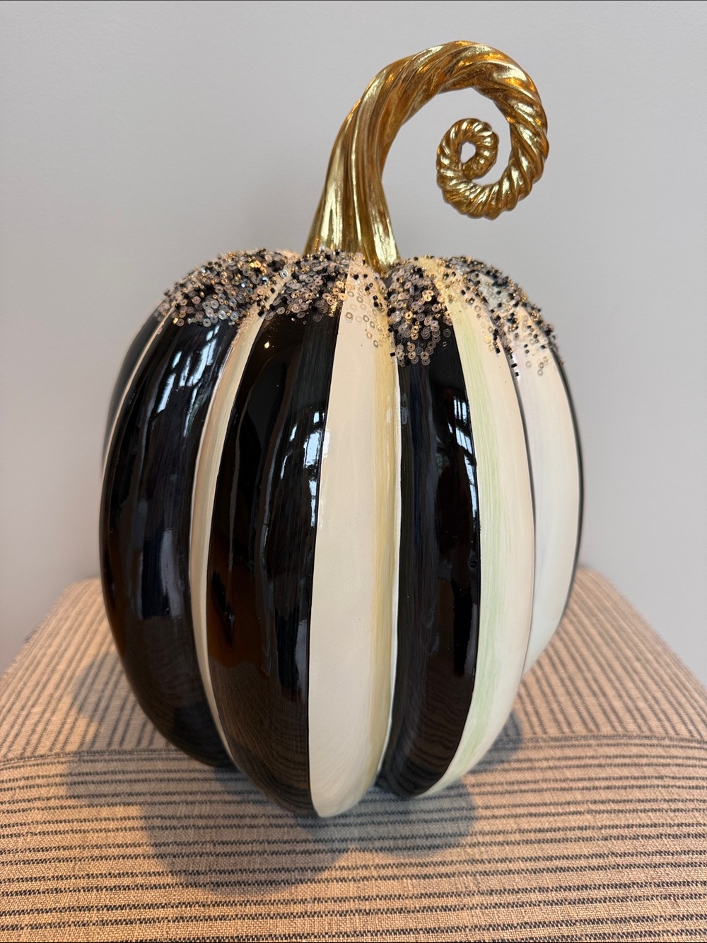 MacKenzie-Childs Medium Beaded  Pumpkin